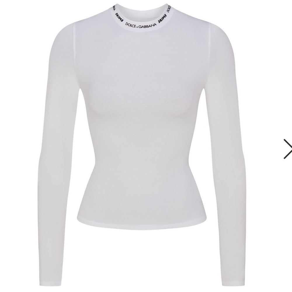 ❌SOLD❌DOLCE GABBANA x SKIMS 
Cotton Jersey Long Sleeve Top